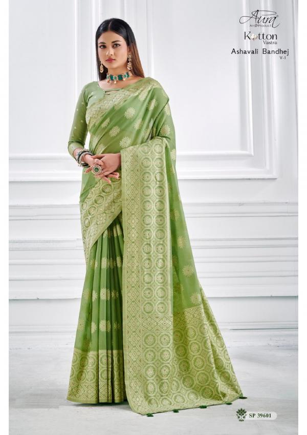 Aura Ashavali Bandhej Vol 1 Designer Cotton Saree Collection